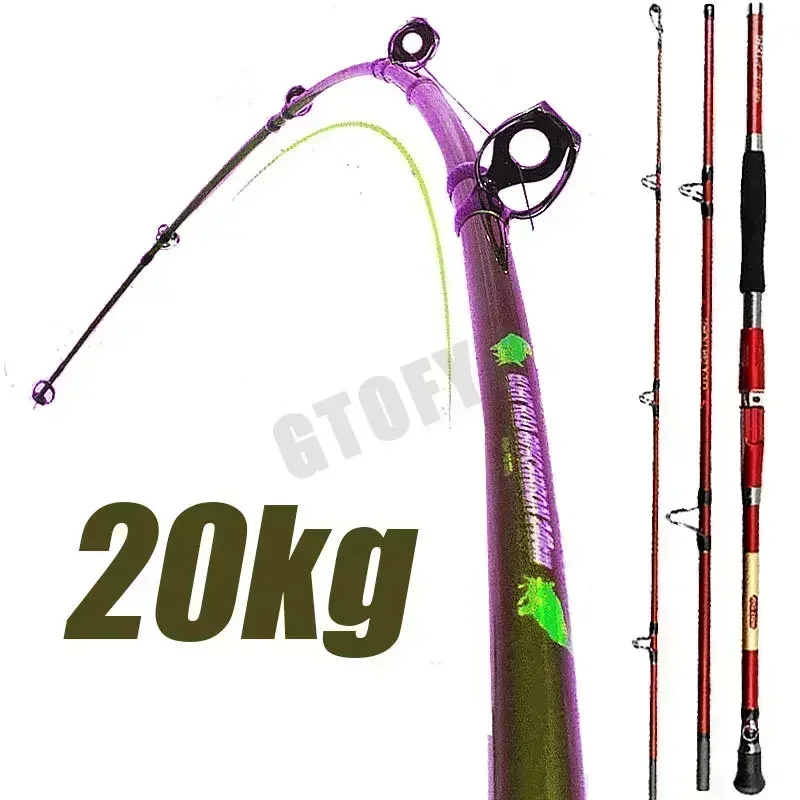 Fishing Rod Surf - 1.8M 2.1M 2.4M Portable 3-Piece Fishing