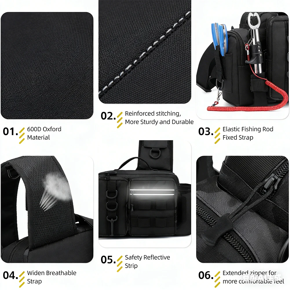 Fishing Backpack with Rod Hold - Fishing Rod Holder recension och pris