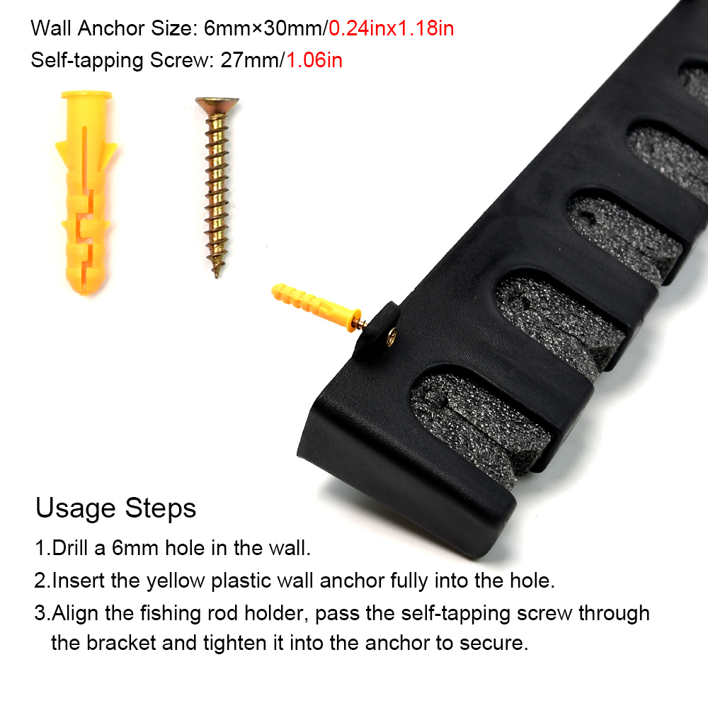 Topranc Horizontal Wall Mount  - Fishing Rod Rack recension och pris