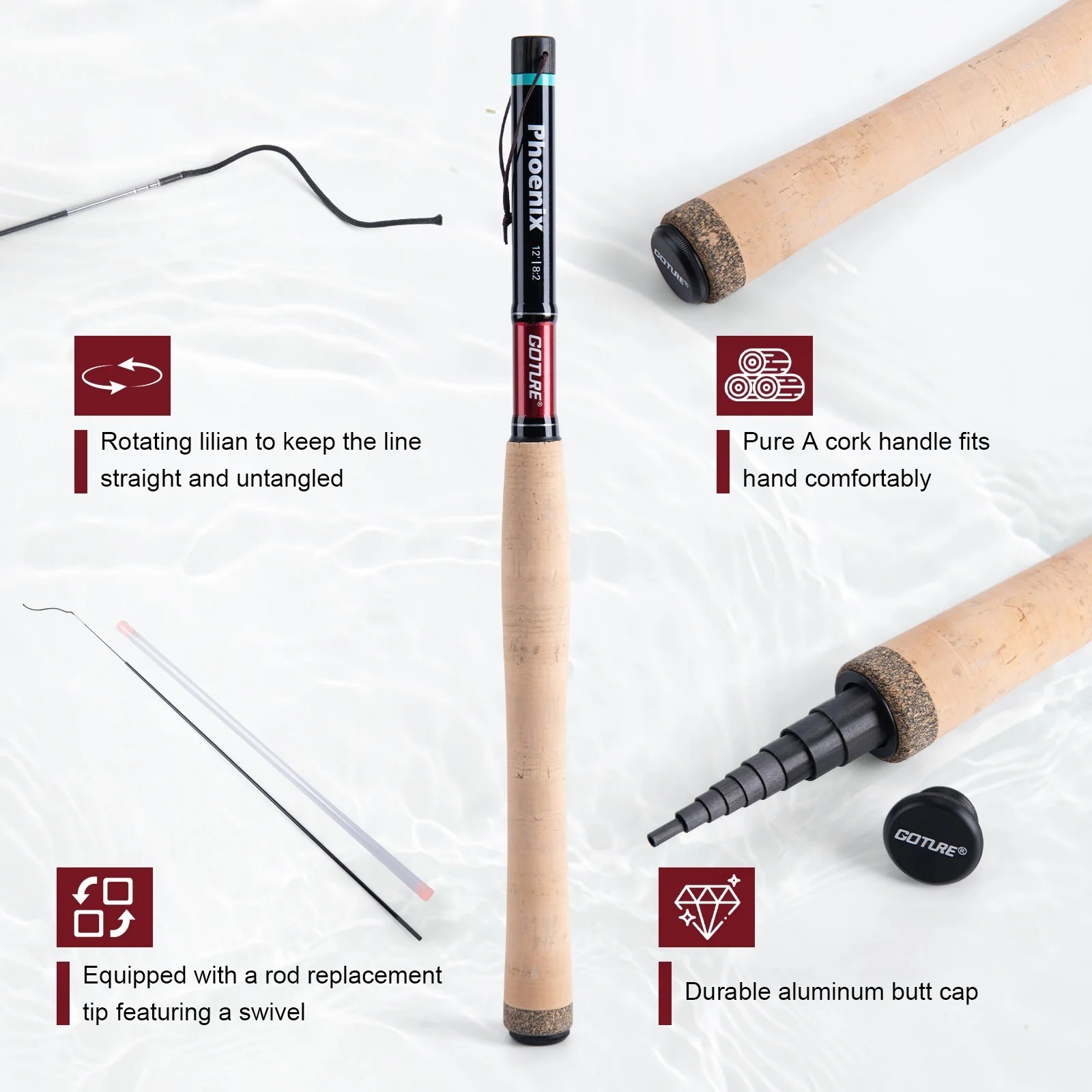 Goture 12FT 3.6M Tenkara Fly F - Fishing Rod Fly recension och pris