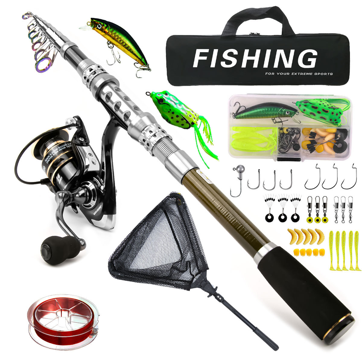 Carbon Luya Rod Wheel Set Sea  - Fishing Rod Spinning recension och pris
