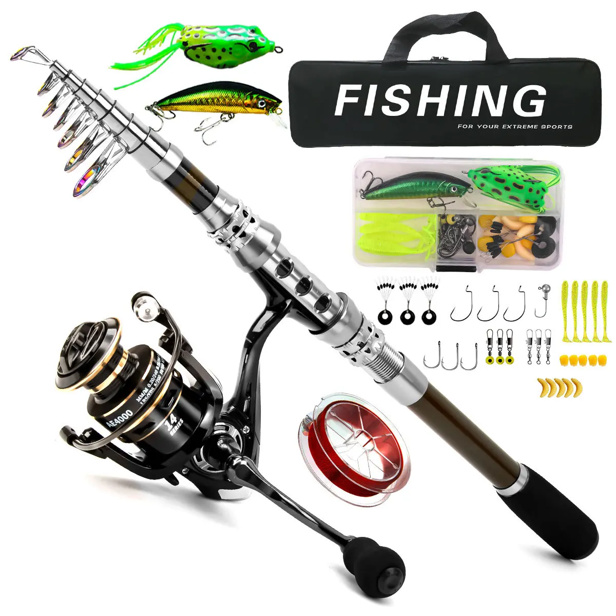 Carbon Luya Rod Wheel Set Sea  - Fishing Rod Spinning recension och pris