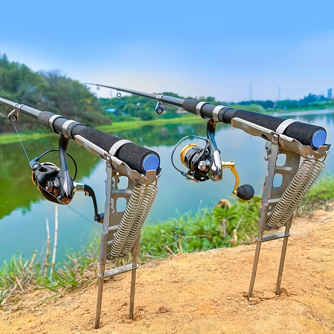 Automatic Spring Fishing Rod H - Fishing Rod Holder recension och pris