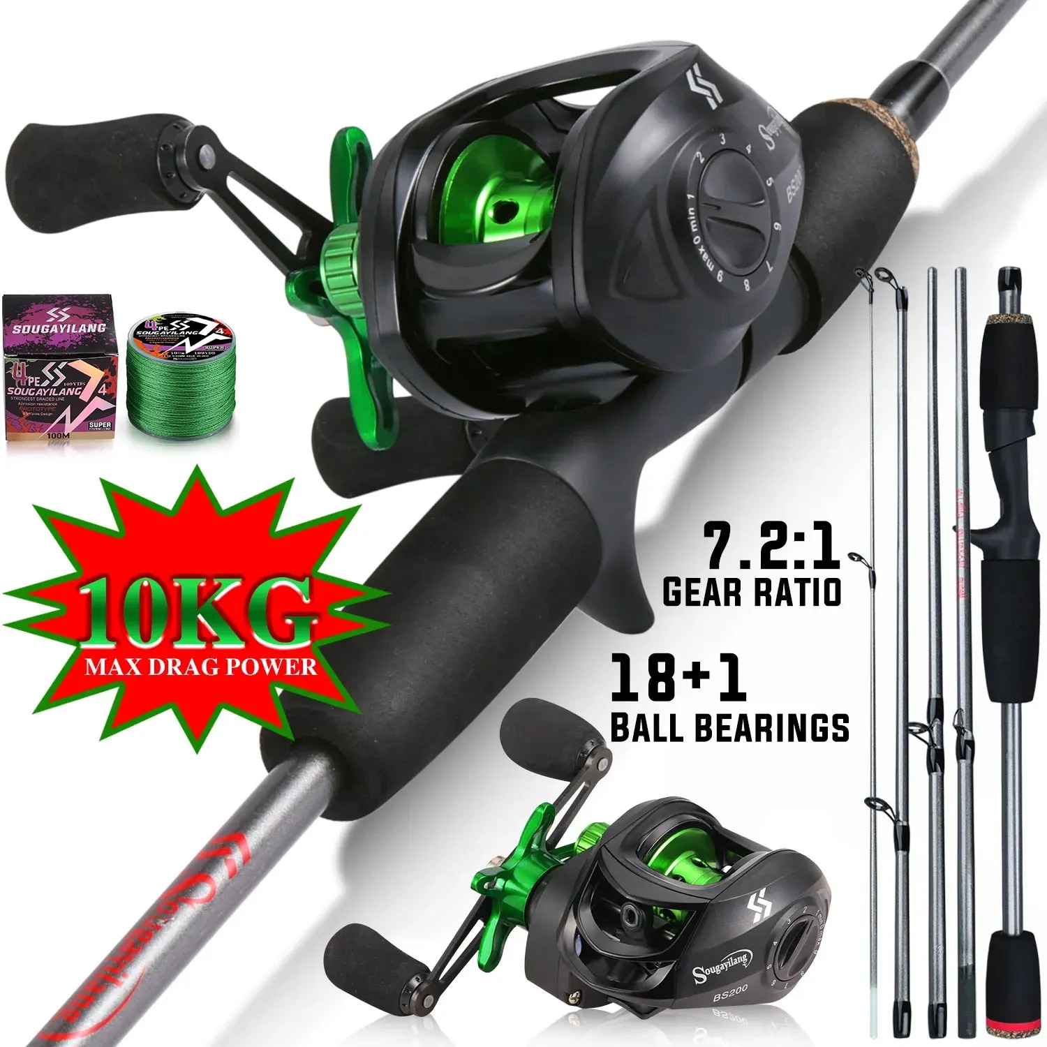 Sougayilang Fishing Rod Combo  - Fishing Rod Combo recension och pris
