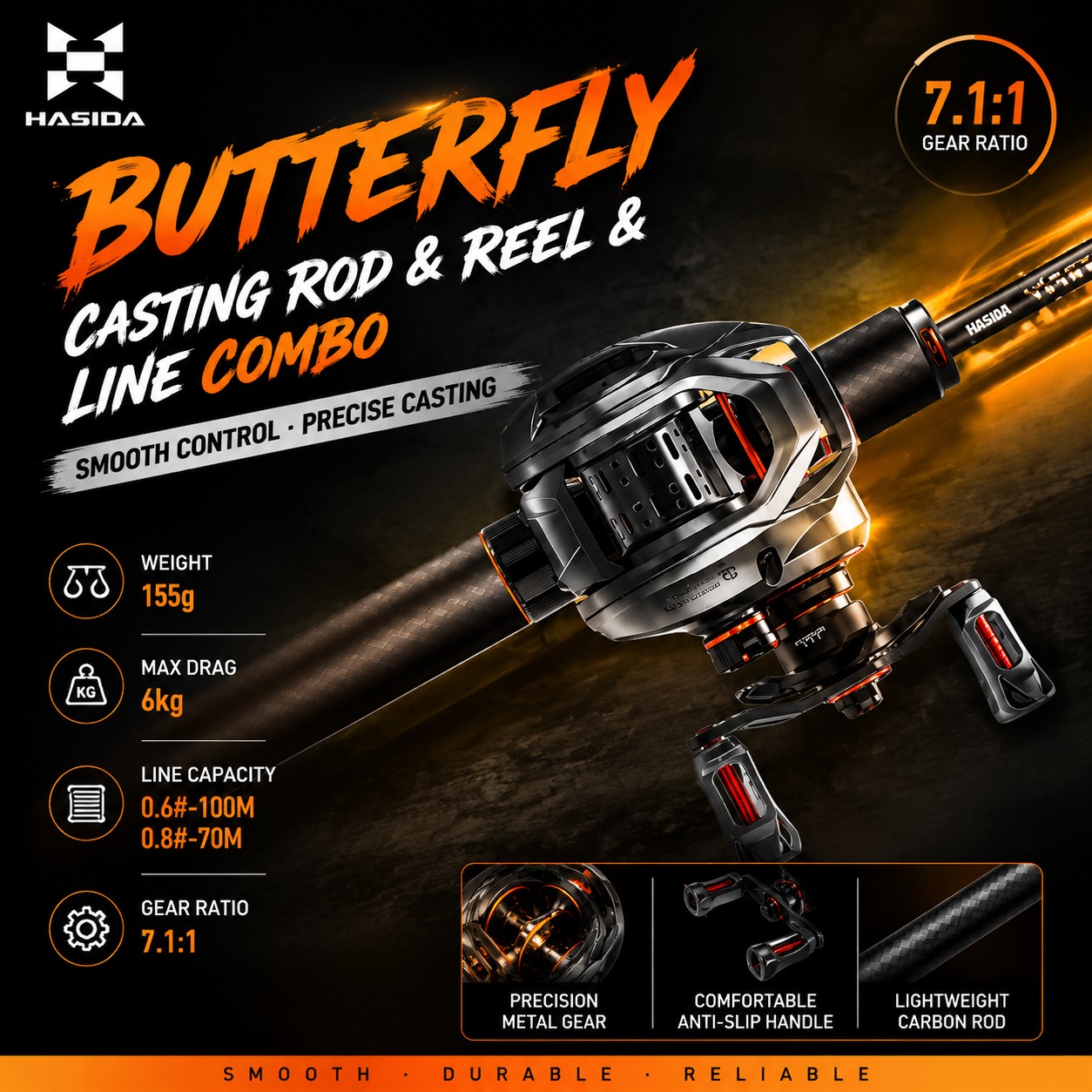 HASIDA BFS Carbon Fiber Fishin - Fishing Rod Carbon Fiber recension och pris