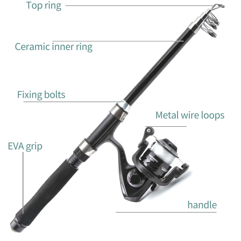 Fishing rod and reel combinati - Fishing Rod Spinning recension och pris